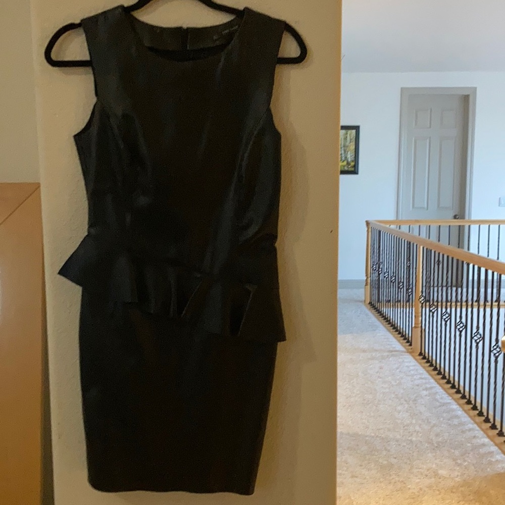 Zara faux leather dress